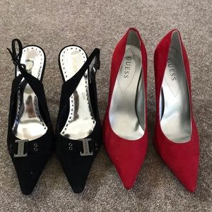 Guess and BCBG Suede Shoes  👠 9.5